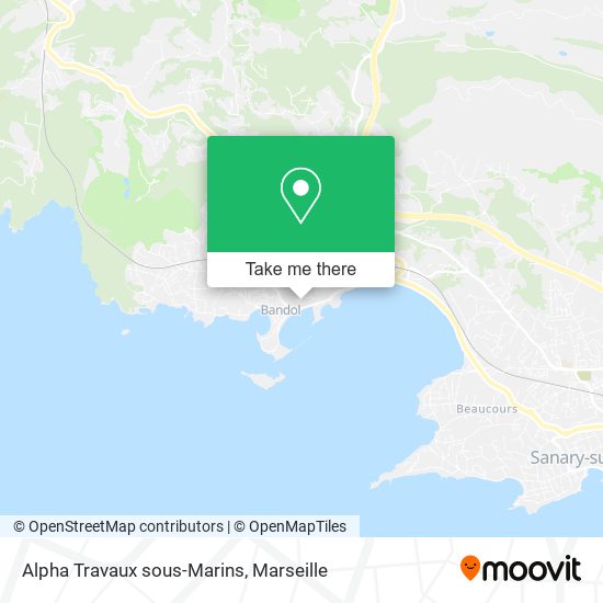 Alpha Travaux sous-Marins map