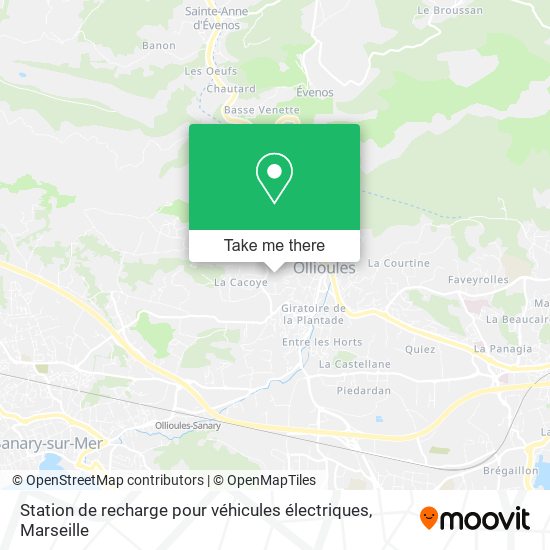 Station de recharge pour véhicules électriques map