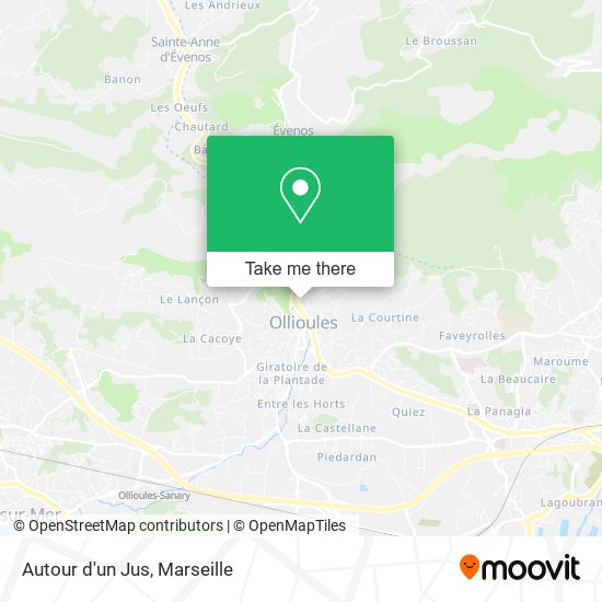 Autour d'un Jus map