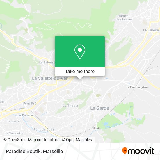 Paradise Boutik map