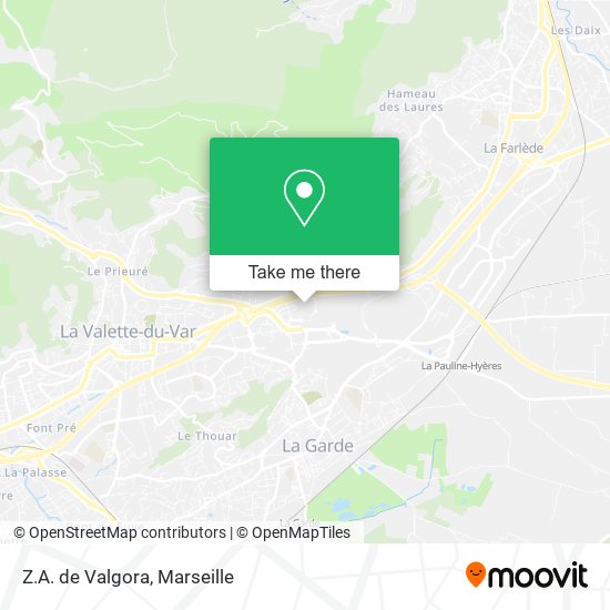 Z.A. de Valgora map