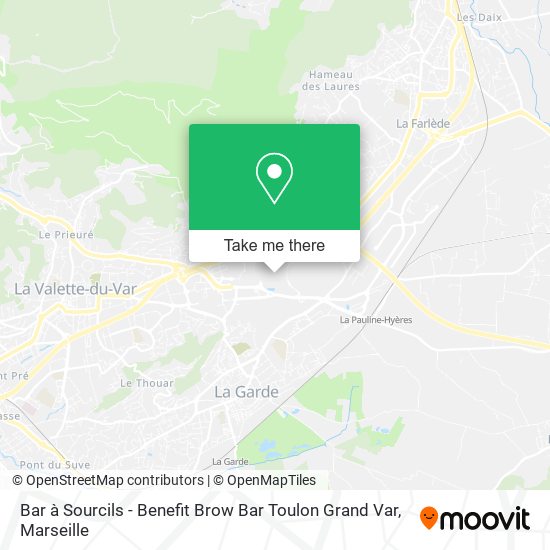 Bar à Sourcils - Benefit Brow Bar Toulon Grand Var map