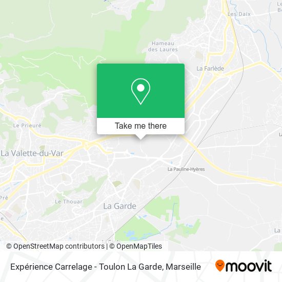 Expérience Carrelage - Toulon La Garde map
