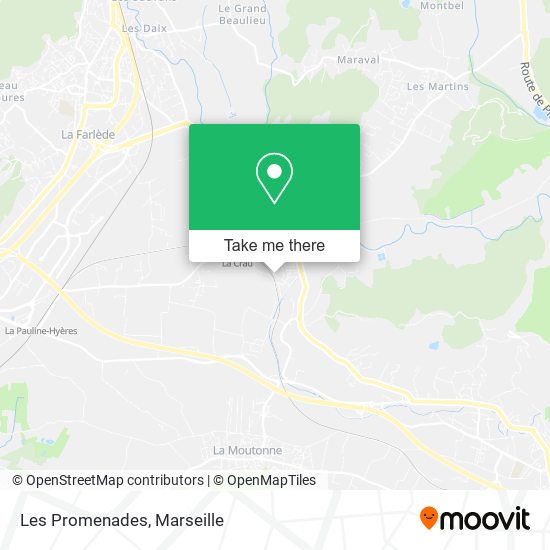 Les Promenades map