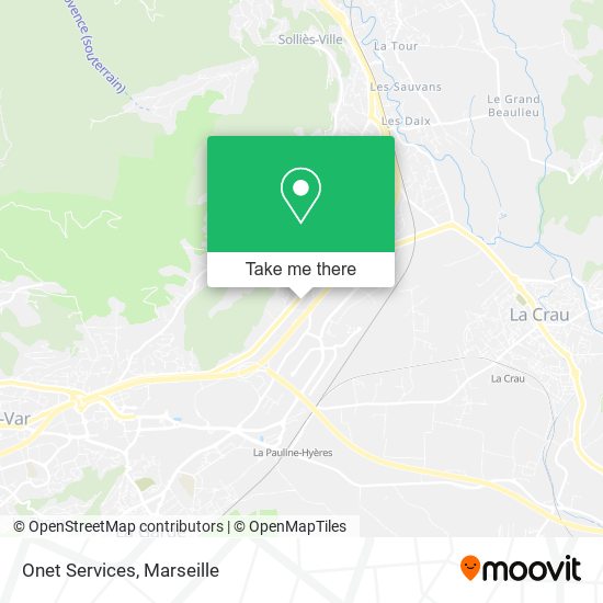 Onet Services map