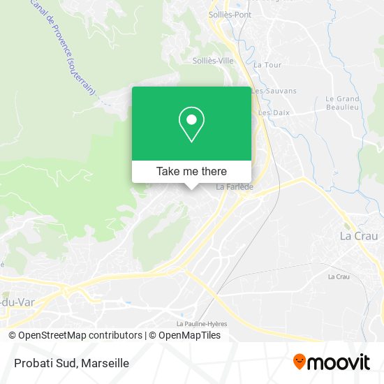 Probati Sud map