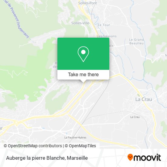 Auberge la pierre Blanche map