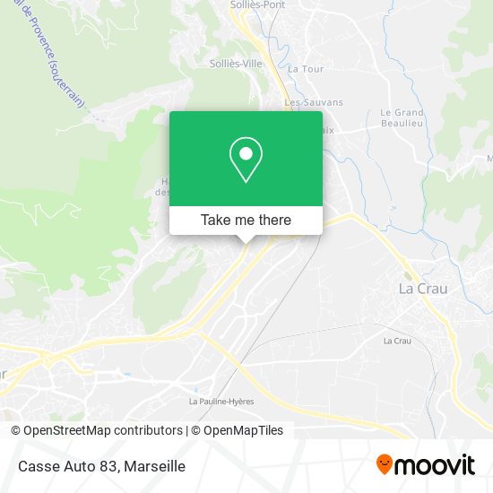 Casse Auto 83 map