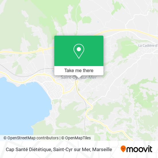Cap Santé Diététique, Saint-Cyr sur Mer map