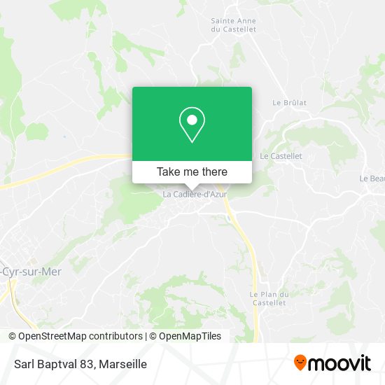 Sarl Baptval 83 map