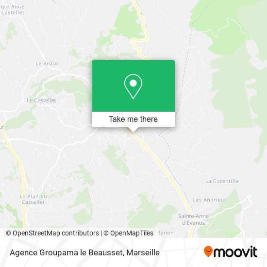 Agence Groupama le Beausset map