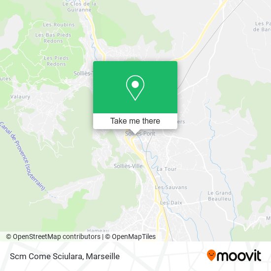 Scm Come Sciulara map
