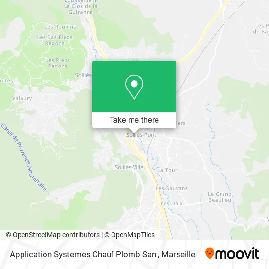 Application Systemes Chauf Plomb Sani map
