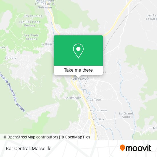 Bar Central map