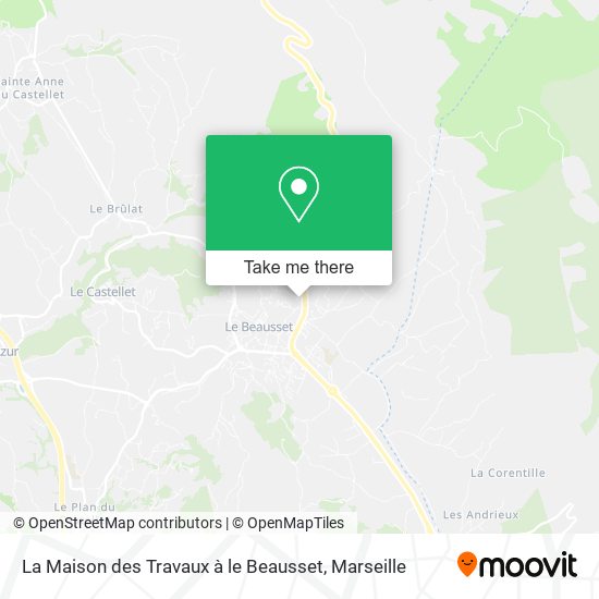 La Maison des Travaux à le Beausset map