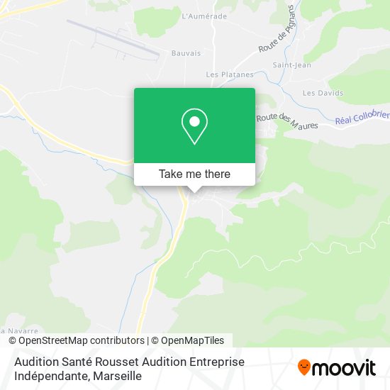 Audition Santé Rousset Audition Entreprise Indépendante map