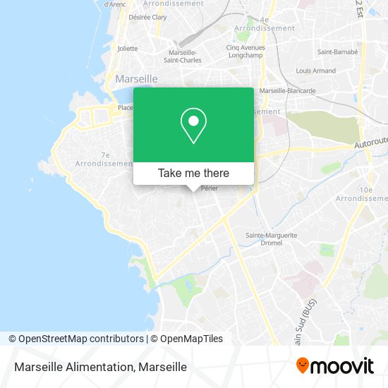 Marseille Alimentation map