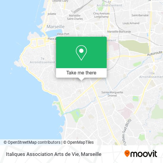 Italiques Association Arts de Vie map