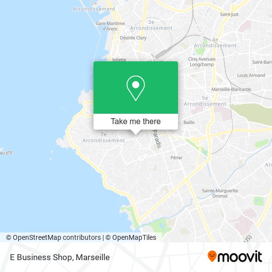 E Business Shop map