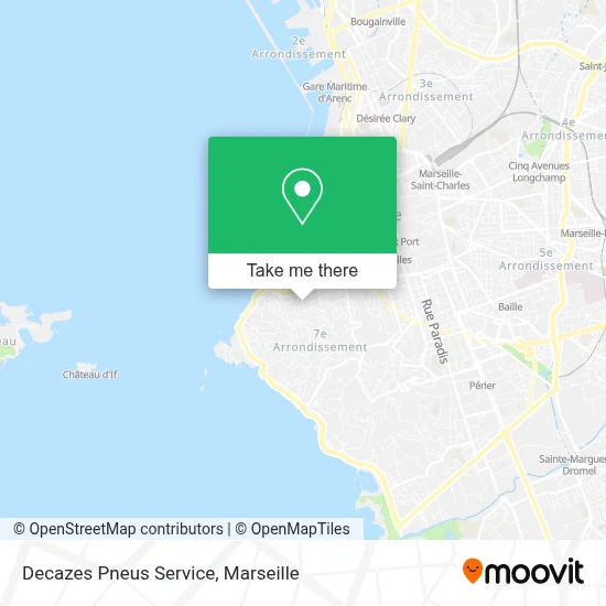 Decazes Pneus Service map