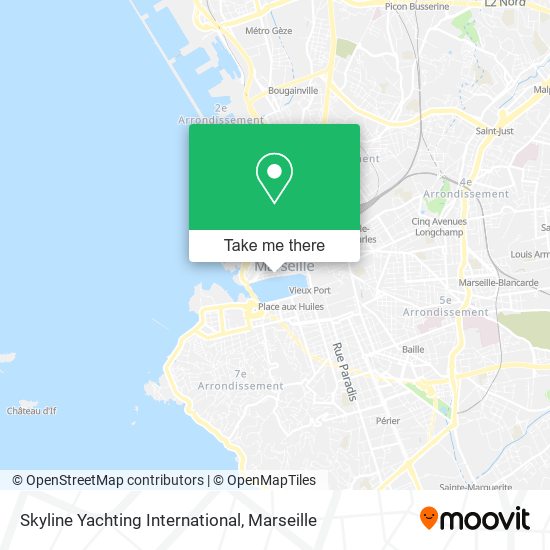 Mapa Skyline Yachting International