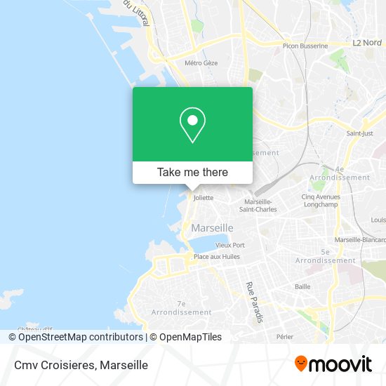 Cmv Croisieres map