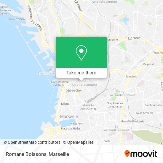 Romane Boissons map