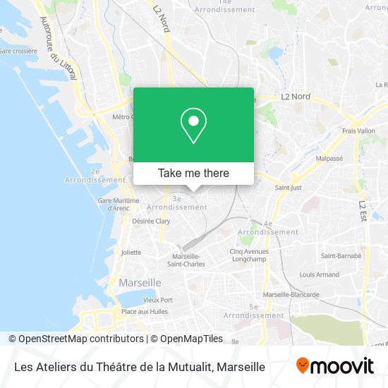 Les Ateliers du Théâtre de la Mutualit map