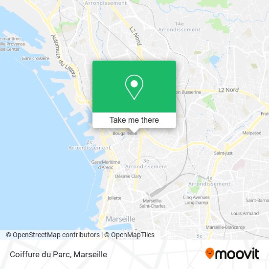 Coiffure du Parc map