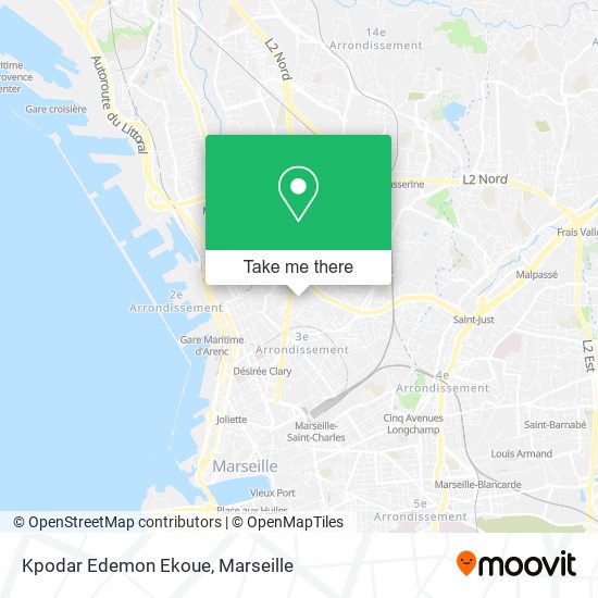 Kpodar Edemon Ekoue map