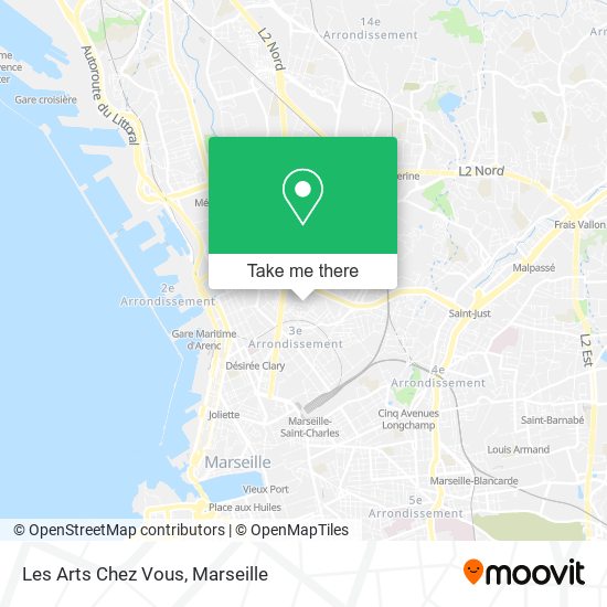 Les Arts Chez Vous map
