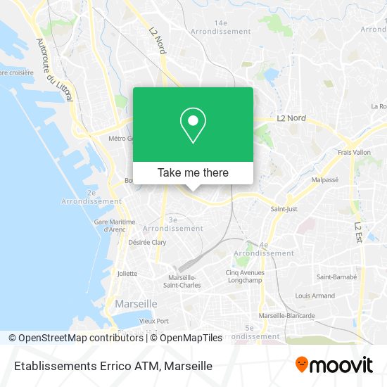 Etablissements Errico ATM map