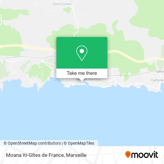 Mapa Moana Iti-Gîtes de France