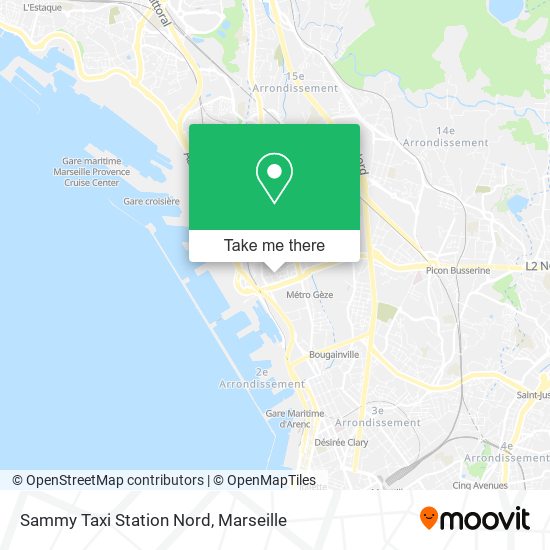 Sammy Taxi Station Nord map