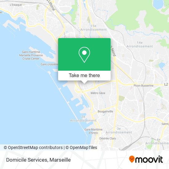 Domicile Services map
