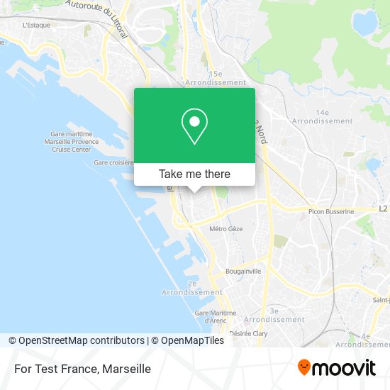 For Test France map
