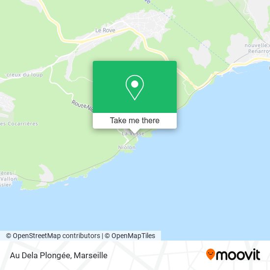 Au Dela Plongée map