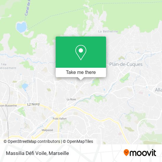 Massilia Défi Voile map