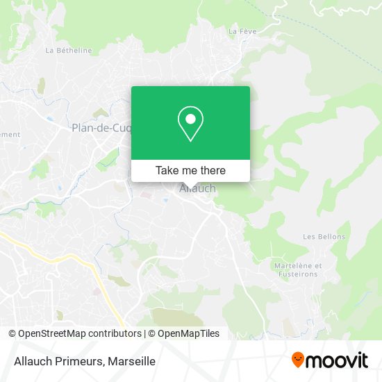 Allauch Primeurs map