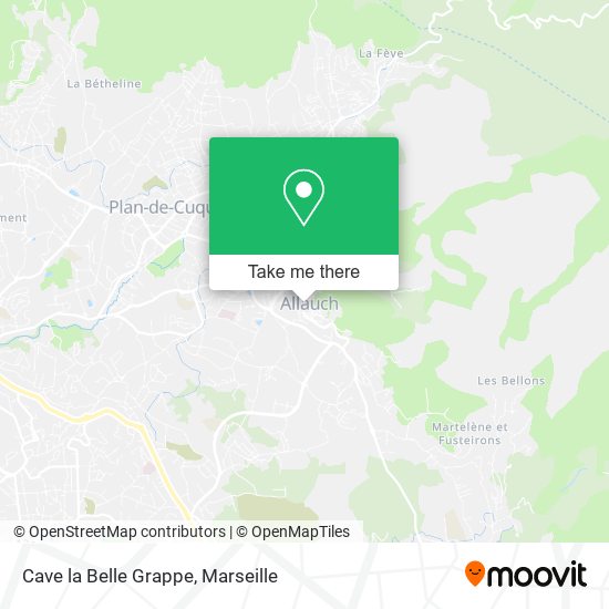 Cave la Belle Grappe map