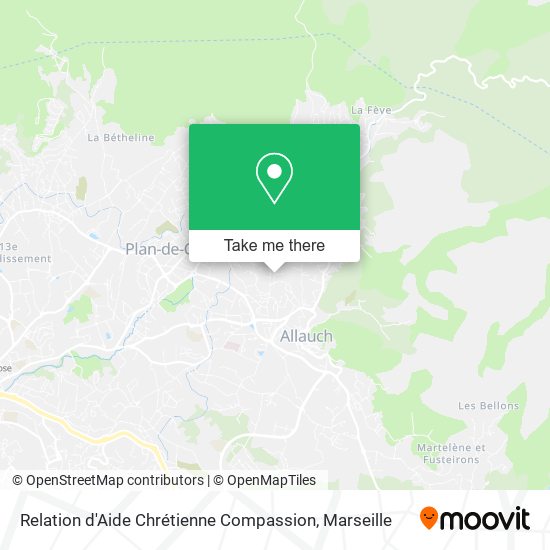 Relation d'Aide Chrétienne Compassion map