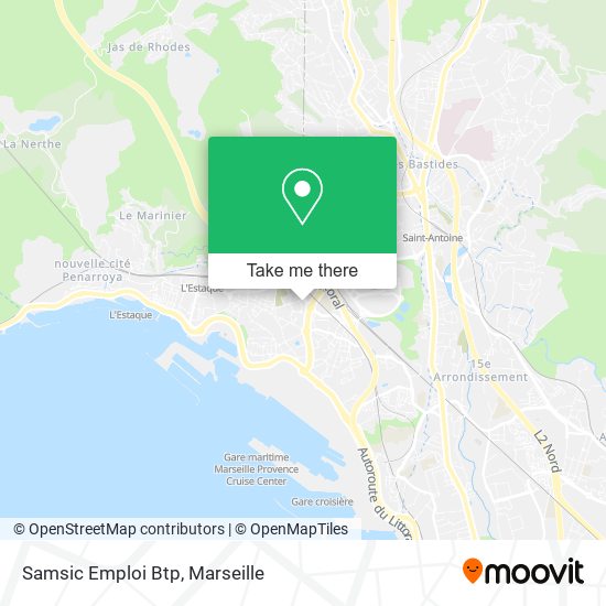 Samsic Emploi Btp map
