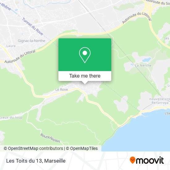 Les Toits du 13 map