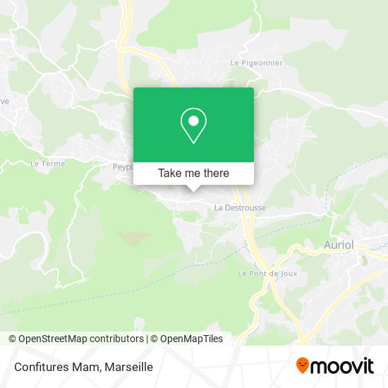 Confitures Mam map
