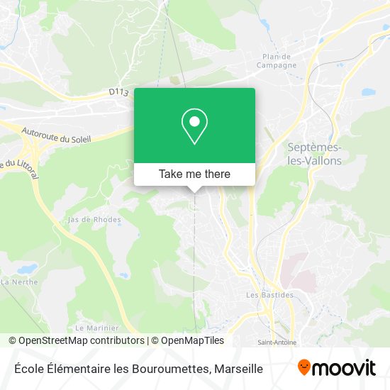 École Élémentaire les Bouroumettes map