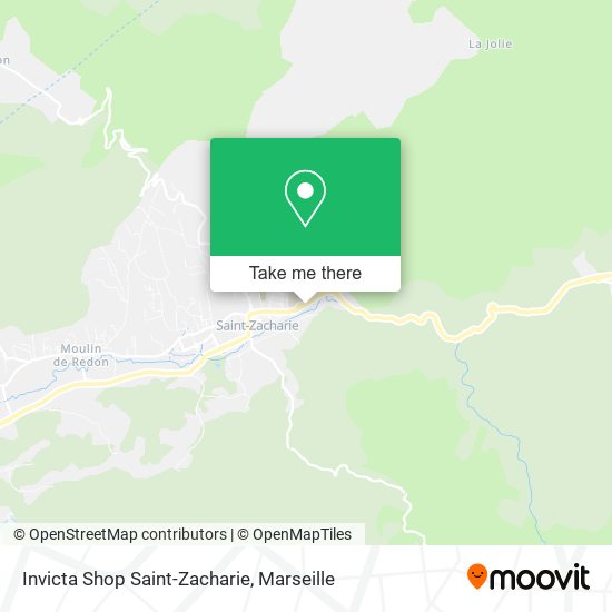 Invicta Shop Saint-Zacharie map