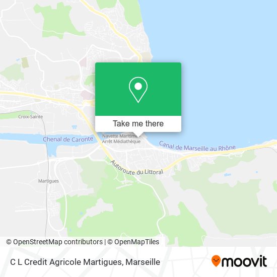 C L Credit Agricole Martigues map