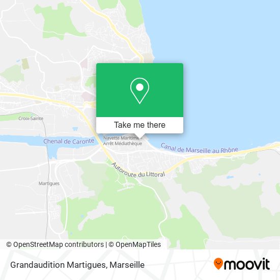 Grandaudition Martigues map