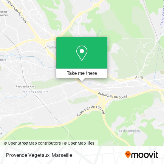 Provence Vegetaux map