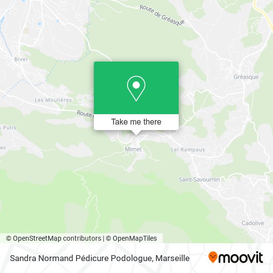 Sandra Normand Pédicure Podologue map